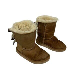 Girls’ UGG Australia Bailey Bow Boots – Size 10 – Tan